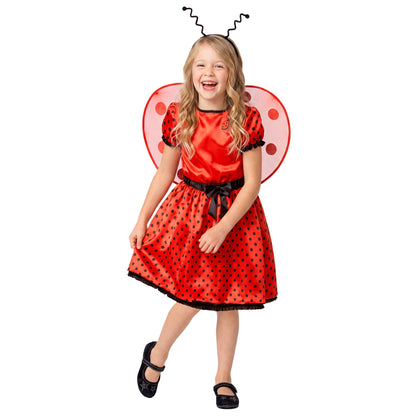 "MARIENKÄFER" (Kleid, Unterrock, Gürtel mit Schleife, Flügel, Antennen)