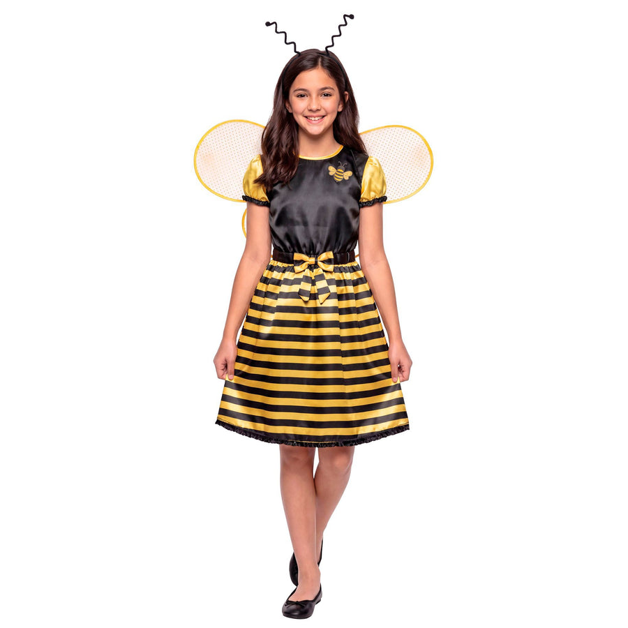 Widmann Bienen-Kostüm mit Kleid Flügeln und Fühlern für Kinder