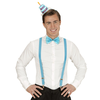 Widmann Haarreif Geburtstag «Happy Birthday» mit Fliege in sortierter Farbe – Rückansicht