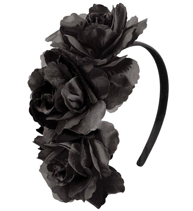 "HAARREIF MIT 3 SCHWARZEN ROSEN UND "