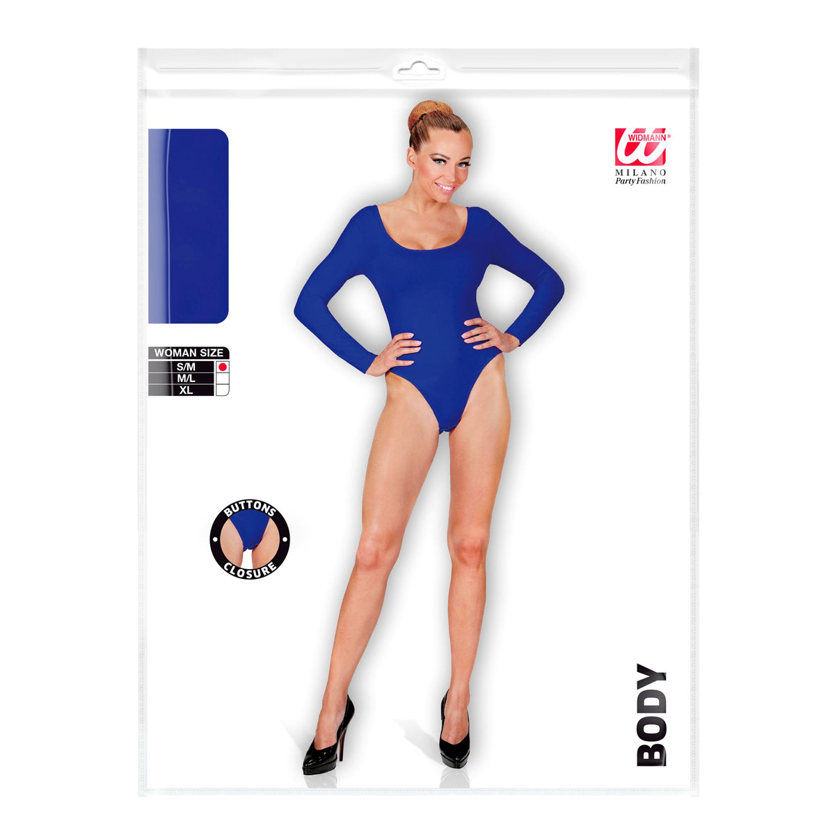 "BODY BLAU" (mit Knöpfen verschließbar)