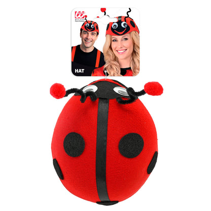 Filz-Kappe Marienkäfer – Lustiges Accessoire für Fasnacht & Mottopartys