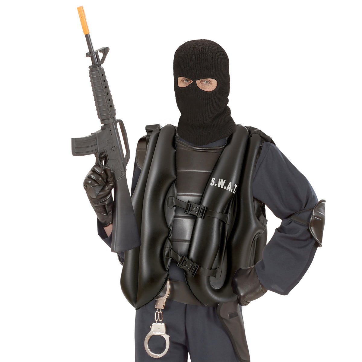 "AUFBLASBARE SCHUSSSICHERE S.W.A.T. WESTE" Erwachsenengröße
