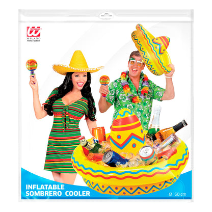 "AUFBLASBARER SOMBRERO GETRÄNKEKÜHLER" 50 cm