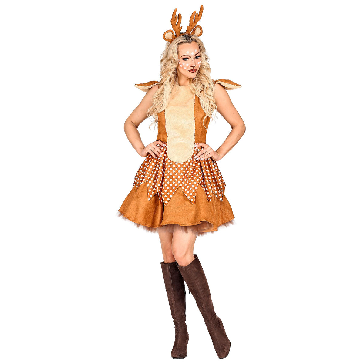 "REH" (Kleid mit Unterrock, Haarreif)