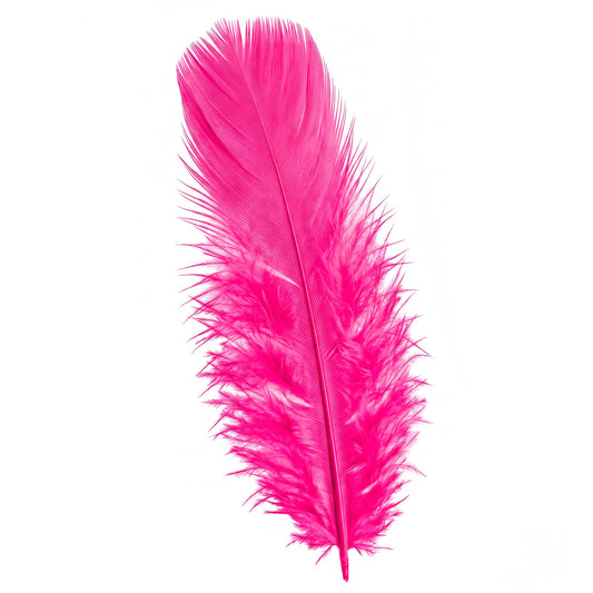 50 pinke Federn ca. 10 cm – ideales Zubehör für Fasnacht & Mottopartys
