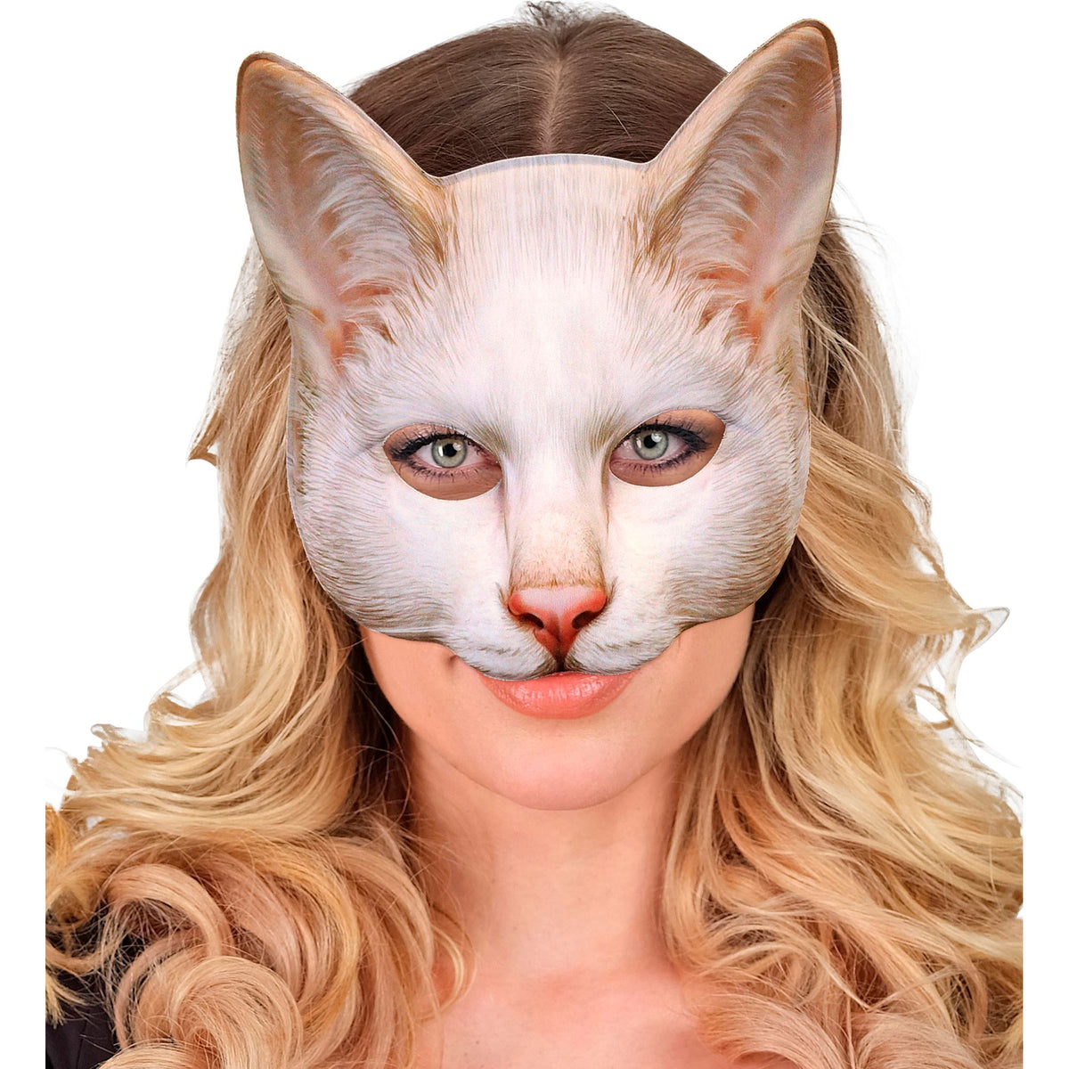 "KATZENMASKE KINNLOS AUS STOFF"