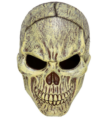 "HALBMASKE TOTENKOPF AUS SCHAUMLATEX"