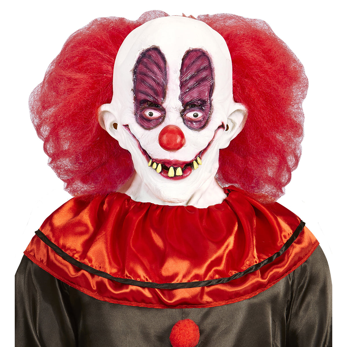 "GOOFY CLOWN MASKE MIT HAAREN UND NACKEN"