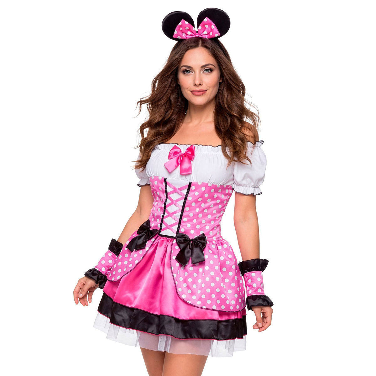 "MAUS PINK" (Kleid, Armstulpen, Ohren)