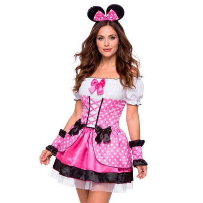 "MAUS PINK" (Kleid, Armstulpen, Ohren)