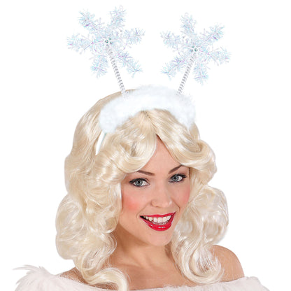 "HAARREIF MIT SCHNEEFLOCKEN"