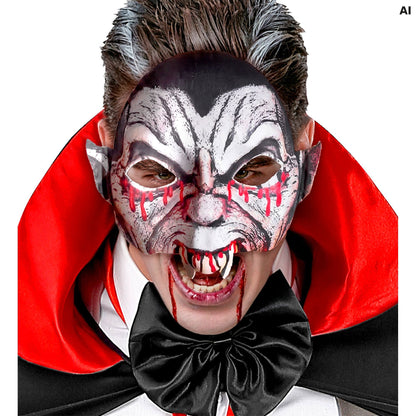 "MASKE VAMPIR KINNLOS AUS STOFF"