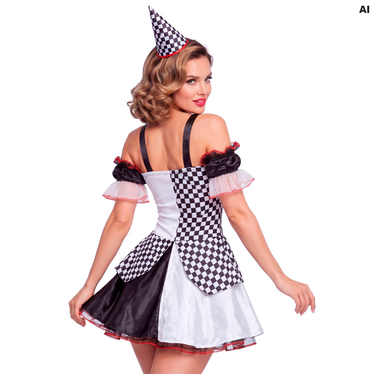 "PIERROT GIRL" (Kleid, Hut)