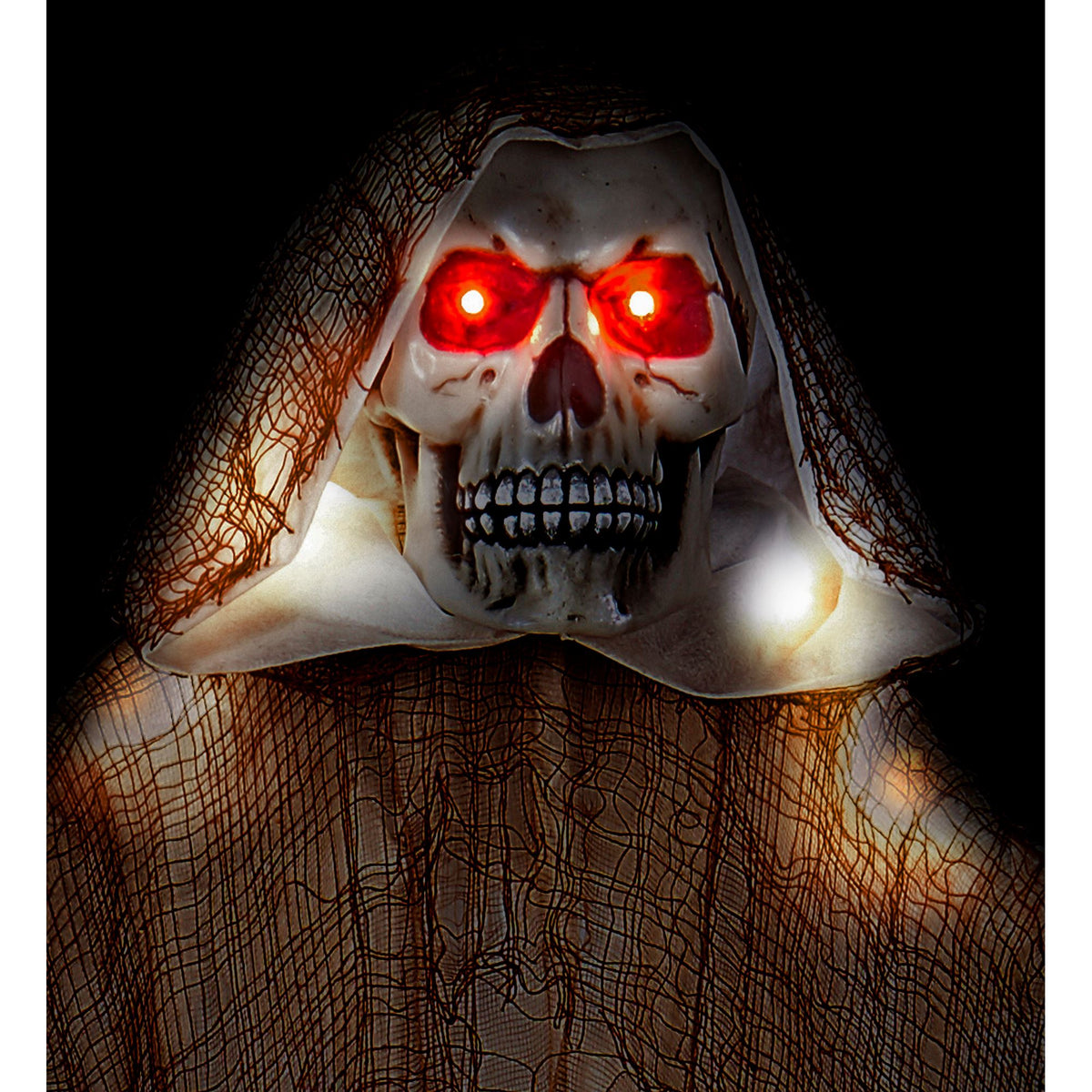 "LEUCHTENDER SENSEMANN MIT LEUCHTENDEN ROTEN LED AUGEN" 170 cm