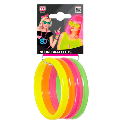 "Set von 4 NEON ARMBÄNDERN"