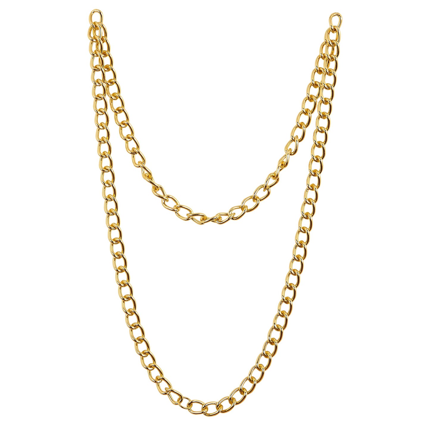 Goldene Kette 120 cm – Edles Accessoire für Fasnacht & Mottoparty