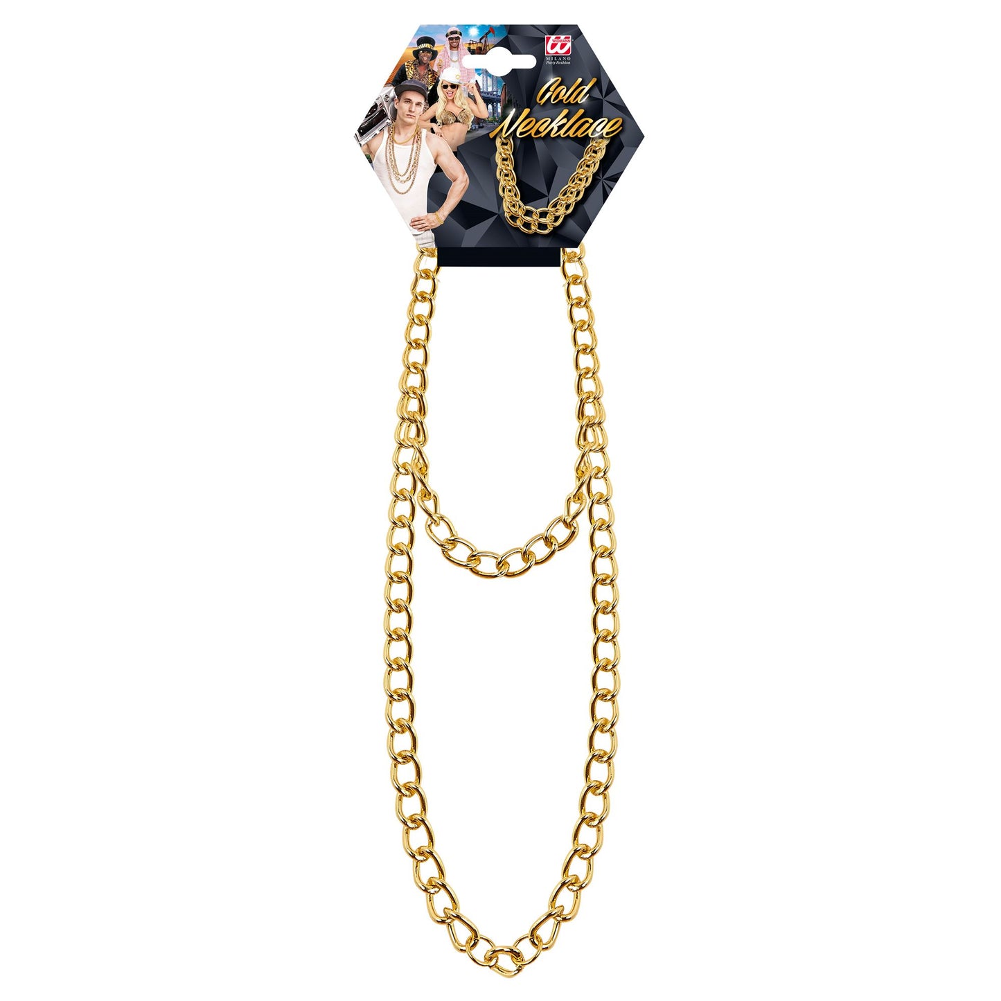 Goldene Kette 120 cm – Edles Accessoire für Fasnacht & Mottoparty