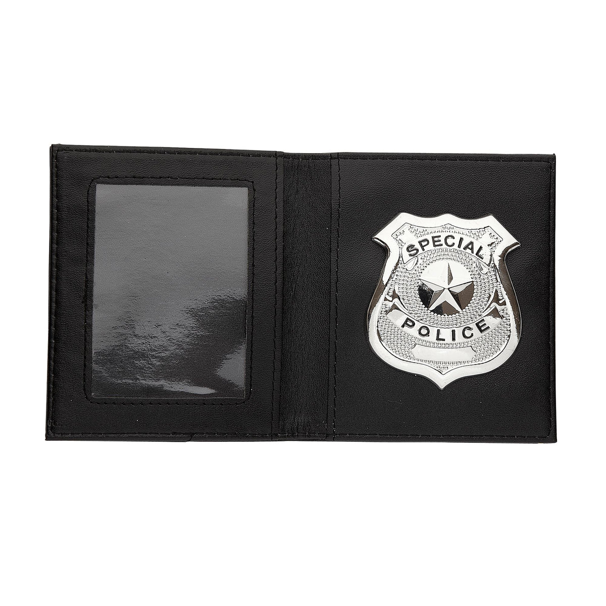 "POLIZEIABZEICHEN IN BRIEFTASCHE"