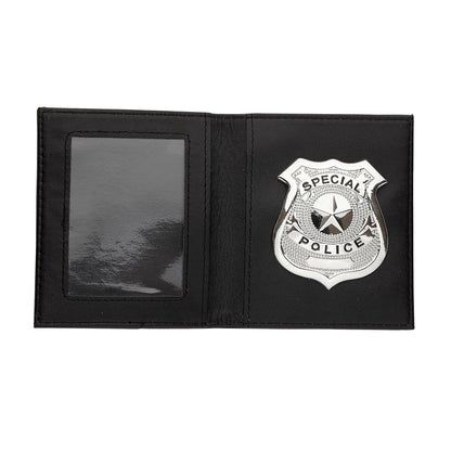 "POLIZEIABZEICHEN IN BRIEFTASCHE"