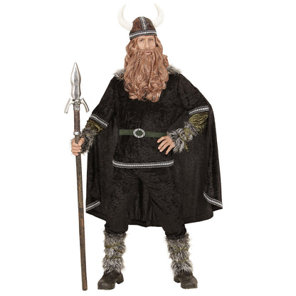 "WIKINGER" (Oberteil, Hose, Gürtel, Armstulpen, Beinstulpen, Umhang, Helm)