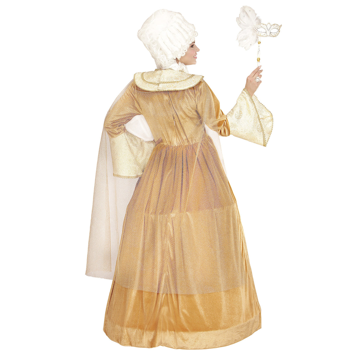 "VENEZIANISCHE EDELDAME" (Kleid mit Reifunterrock, Umhang)