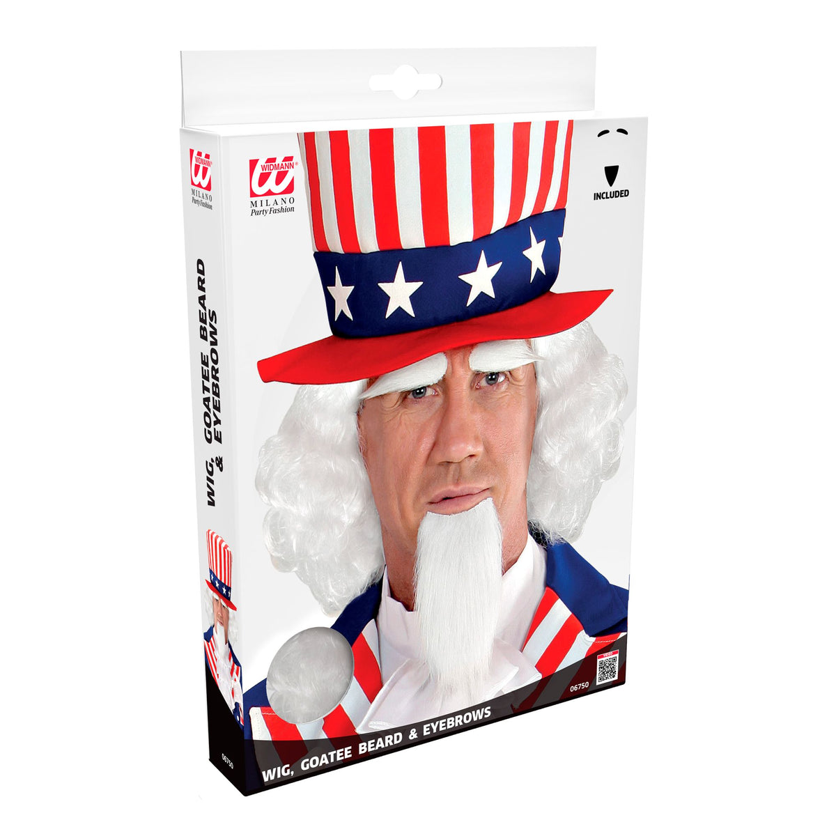 "MR. AMERICA PERÜCKE, SPITZBART & AUGENBRAUEN" in Box
