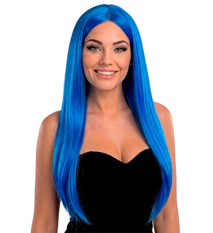 "BLAUE GLAMOUR PERÜCKE" in Polybag