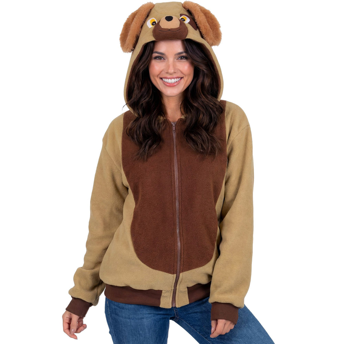 "HUND" (Fleecejacke mit Kapuze)