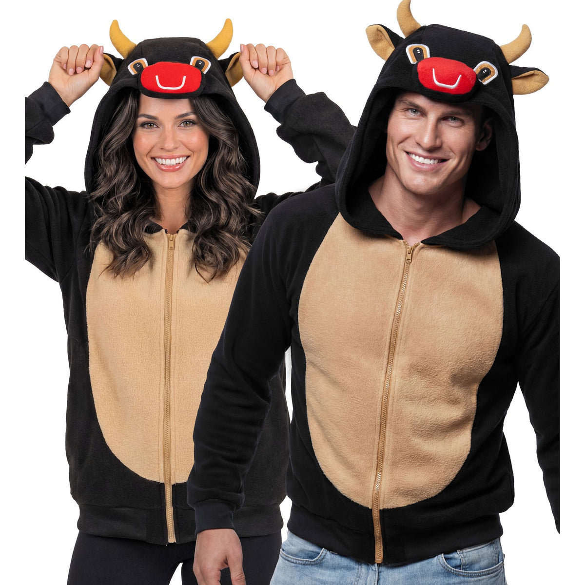 "STIER" (Fleecejacke mit Kapuze)