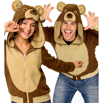 "BÄR" (Fleecejacke mit Kapuze)