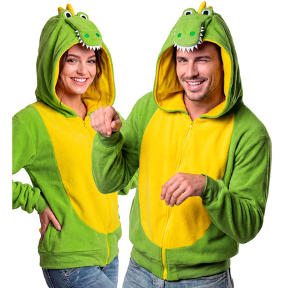 "KROKODIL" (Fleecejacke mit Kapuze)