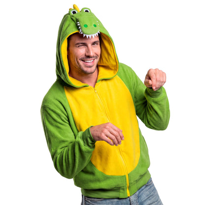 "KROKODIL" (Fleecejacke mit Kapuze)