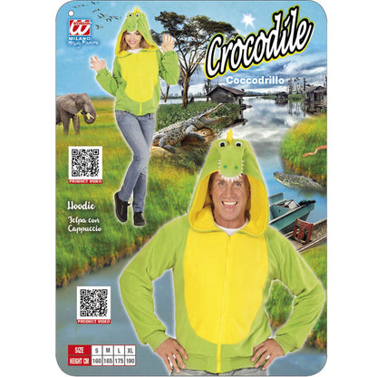 "KROKODIL" (Fleecejacke mit Kapuze)