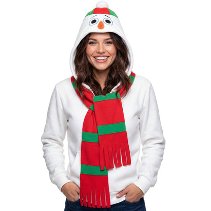 "SCHNEEMANN" (Strickjacke mit Kapuze)