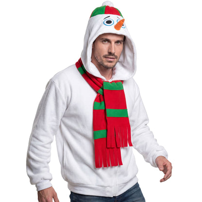 "SCHNEEMANN" (Strickjacke mit Kapuze)