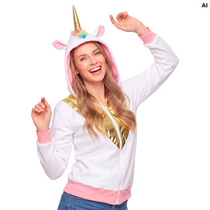 "EINHORN FANTASY" (Strickjacke mit Kapuze)