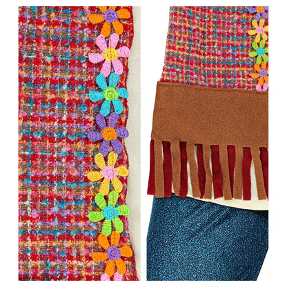 "HIPPIE" (Hemd mit Weste, Hose, Stirnband, Kette)