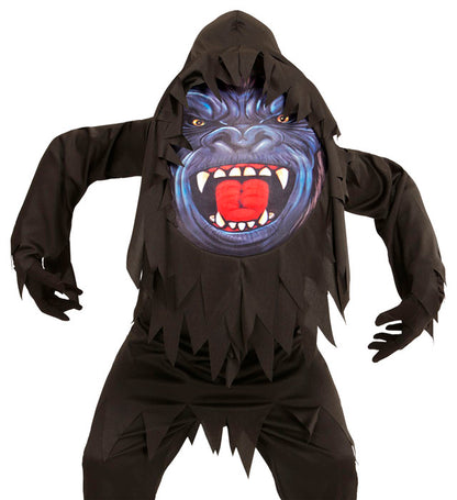 "GORILLA" (Robe, Riesenmaske mit Kapuze)