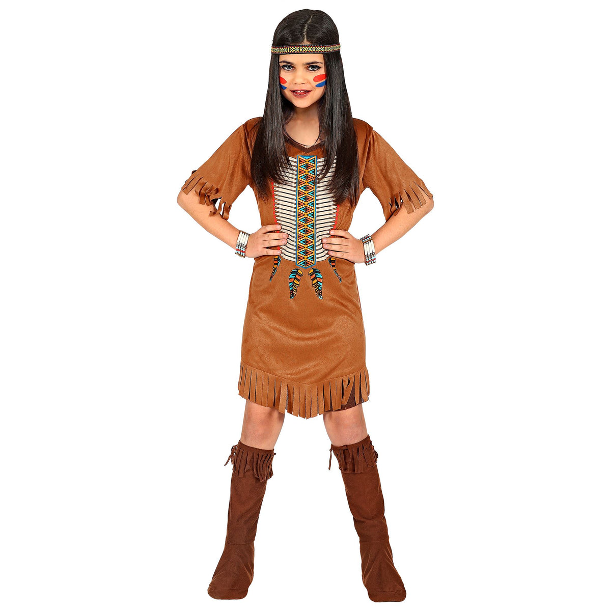 "INDIANERIN" (Kleid, Stirnband)