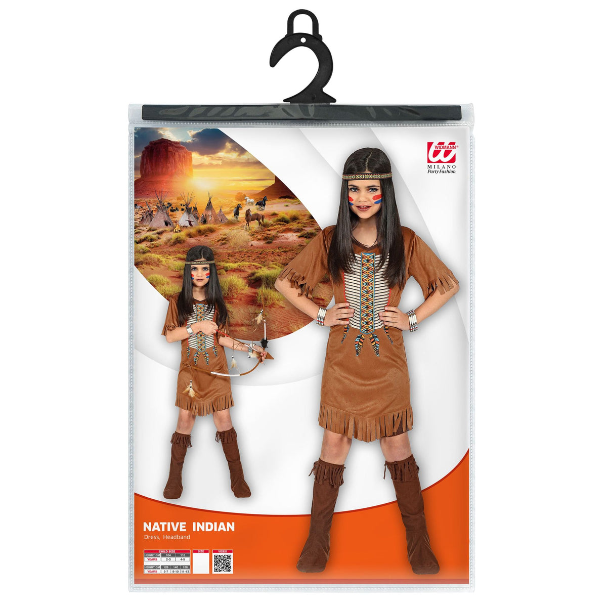 "INDIANERIN" (Kleid, Stirnband)