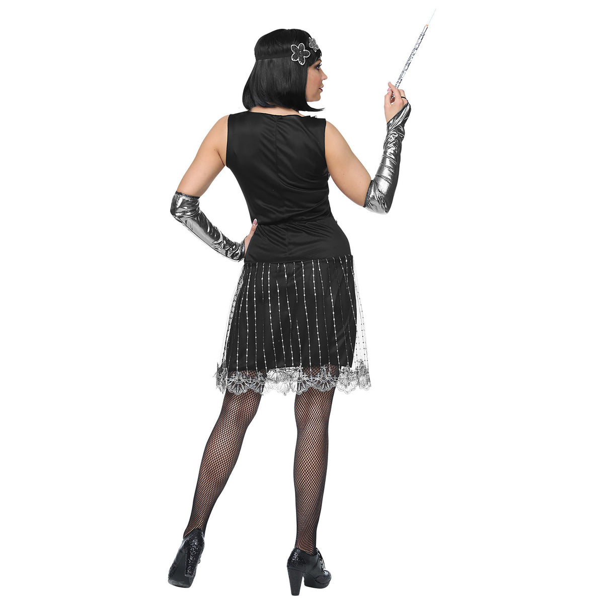 "CHARLESTON" (Kleid, Armstulpen, Kopfschmuck)
