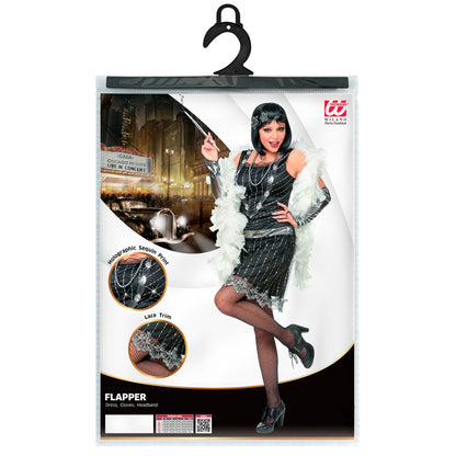 "CHARLESTON" (Kleid, Armstulpen, Kopfschmuck)