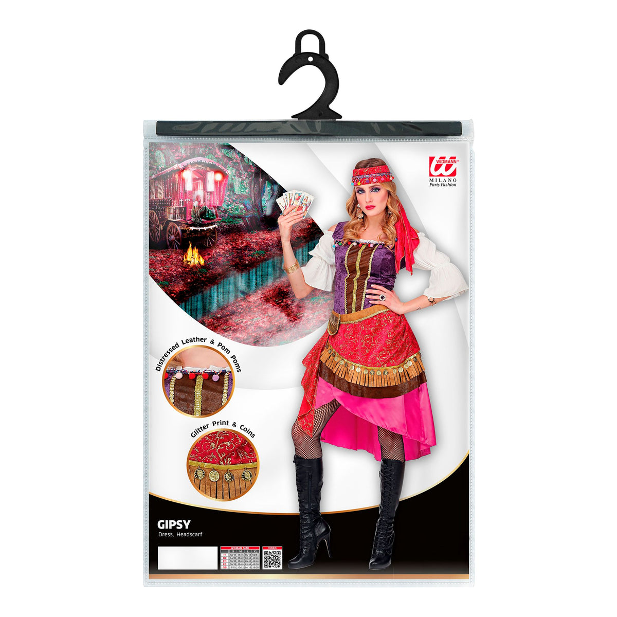 "WAHRSAGERIN" (Kleid, Kopftuch)