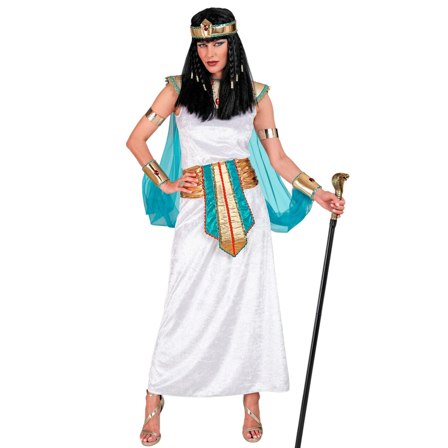"ÄGYPTISCHE KÖNIGIN" (Kleid, Kragen mit Umhang & Armbändern, Gürtel, Stirnband)