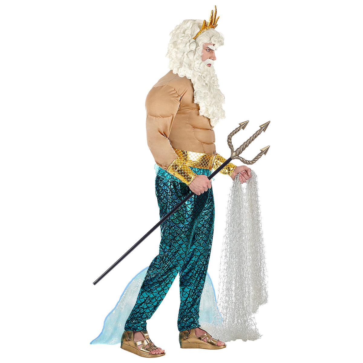 "POSEIDON" (Muskelshirt, Hose, Gürtel, Armbänder, Krone)