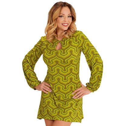 "THE 70s GROOVY STYLE - wallpaper" (Kleid)