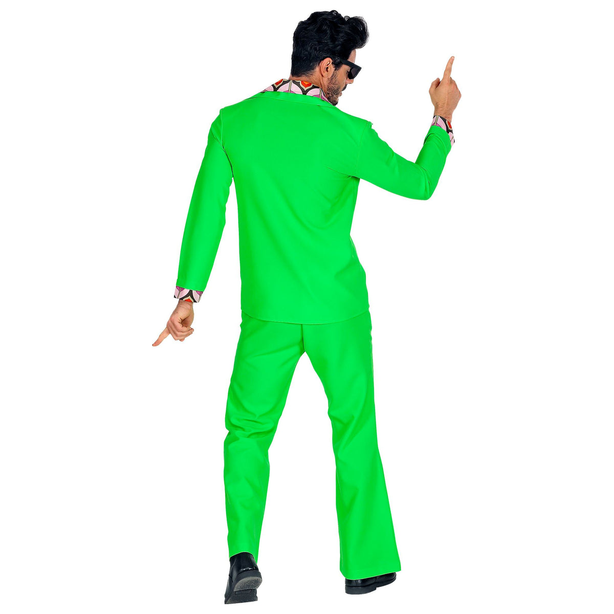 "THE 70s DISCO STYLE - hot green" (Jackett mit Hemd, Hose)