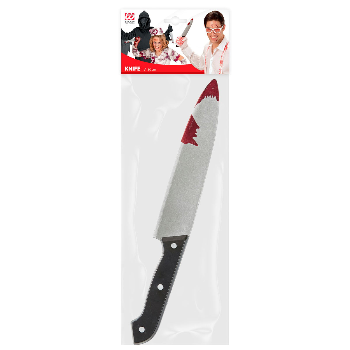 Blutiges Messer 30 cm von Widmann als Horror-Kostümrequisite – Detailansicht