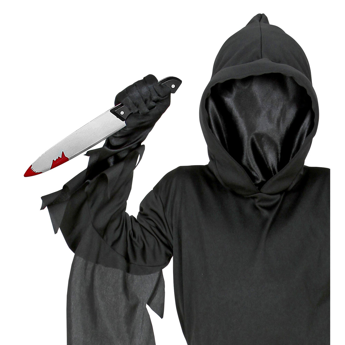 Blutiges Messer 30 cm von Widmann als Horror-Kostümrequisite – Rückansicht